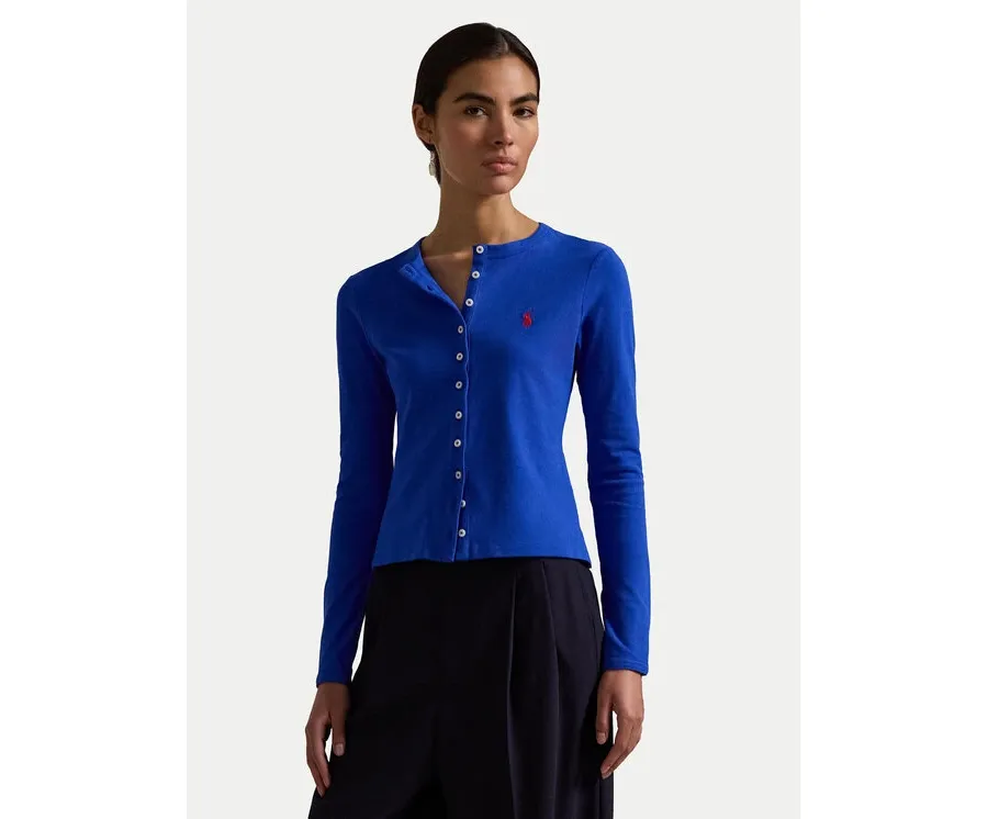 obrazek 1 Polo Ralph Lauren Kardigan 211941175007 Niebieski Slim Fit