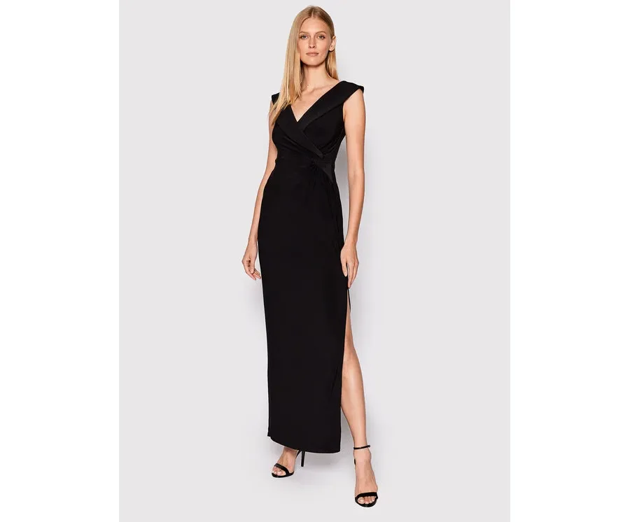 obrazek 1 Lauren Ralph Lauren Sukienka wieczorowa 253863940001 Czarny Slim Fit LAUREN RALPH LAUREN
