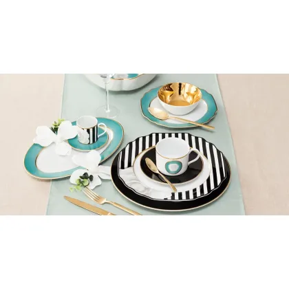 Zdjęcie Stylowy komplet portugalskiej porcelany dla 12 osób - Porcel