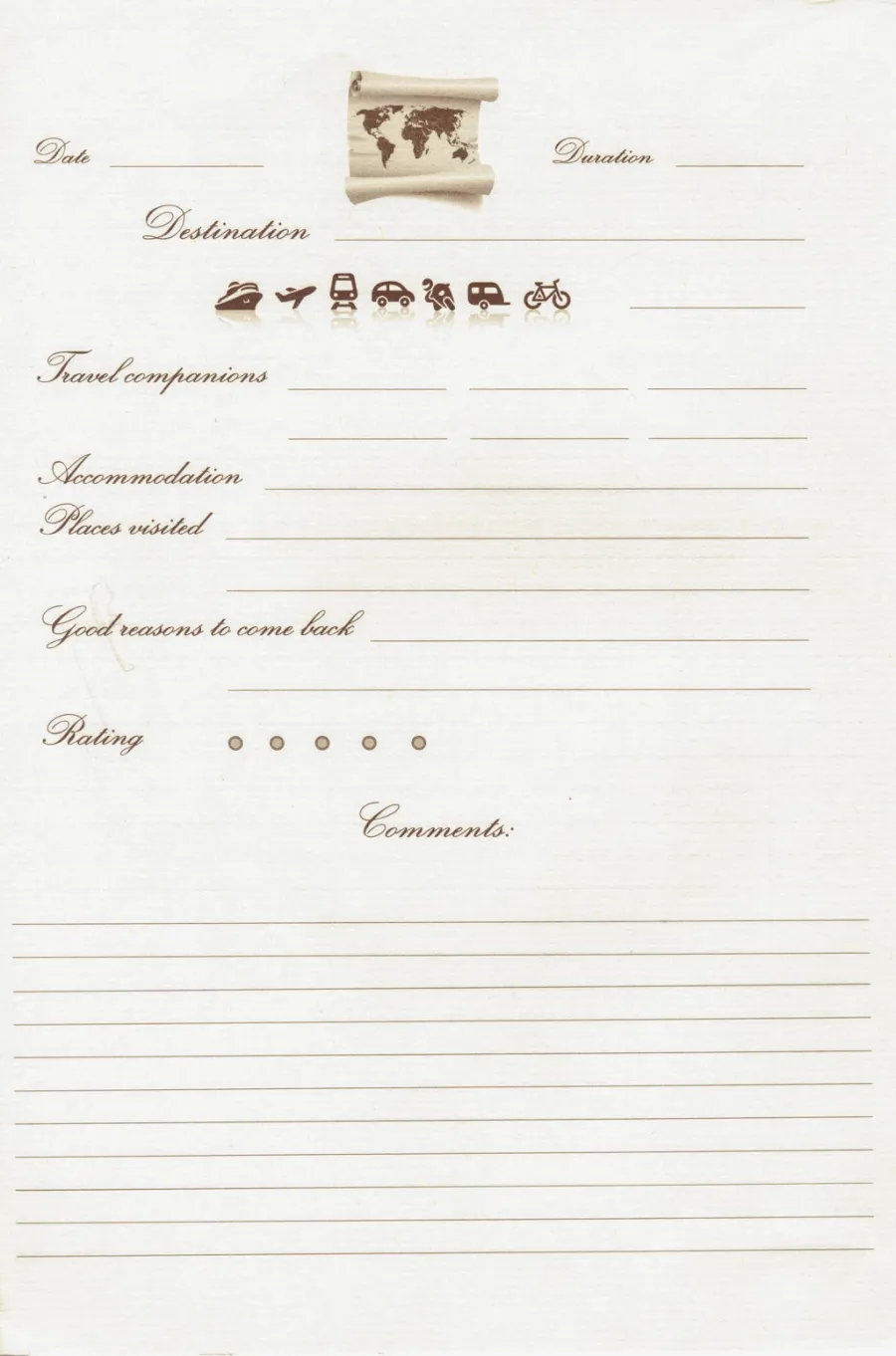 obrazek 2 Piękny notes podróżny