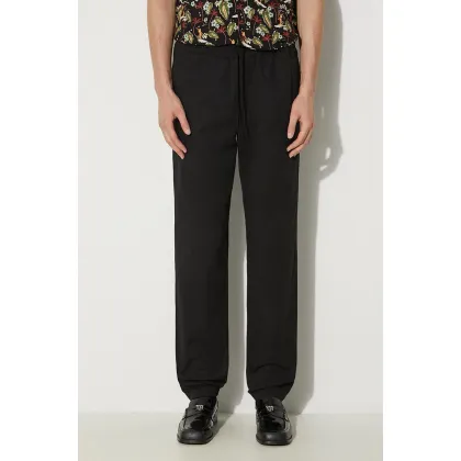 Zdjęcie A.P.C. spodnie bawełniane męskie kolor czarny proste COERD.H08354-BLACK