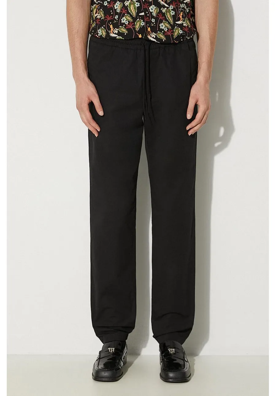 obrazek 1 A.P.C. spodnie bawełniane męskie kolor czarny proste COERD.H08354-BLACK