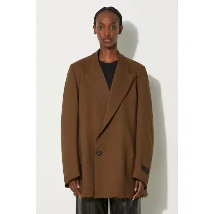 Zdjęcie MM6 Maison Margiela płaszcz kolor zielony przejściowy S62BN0106.M35222