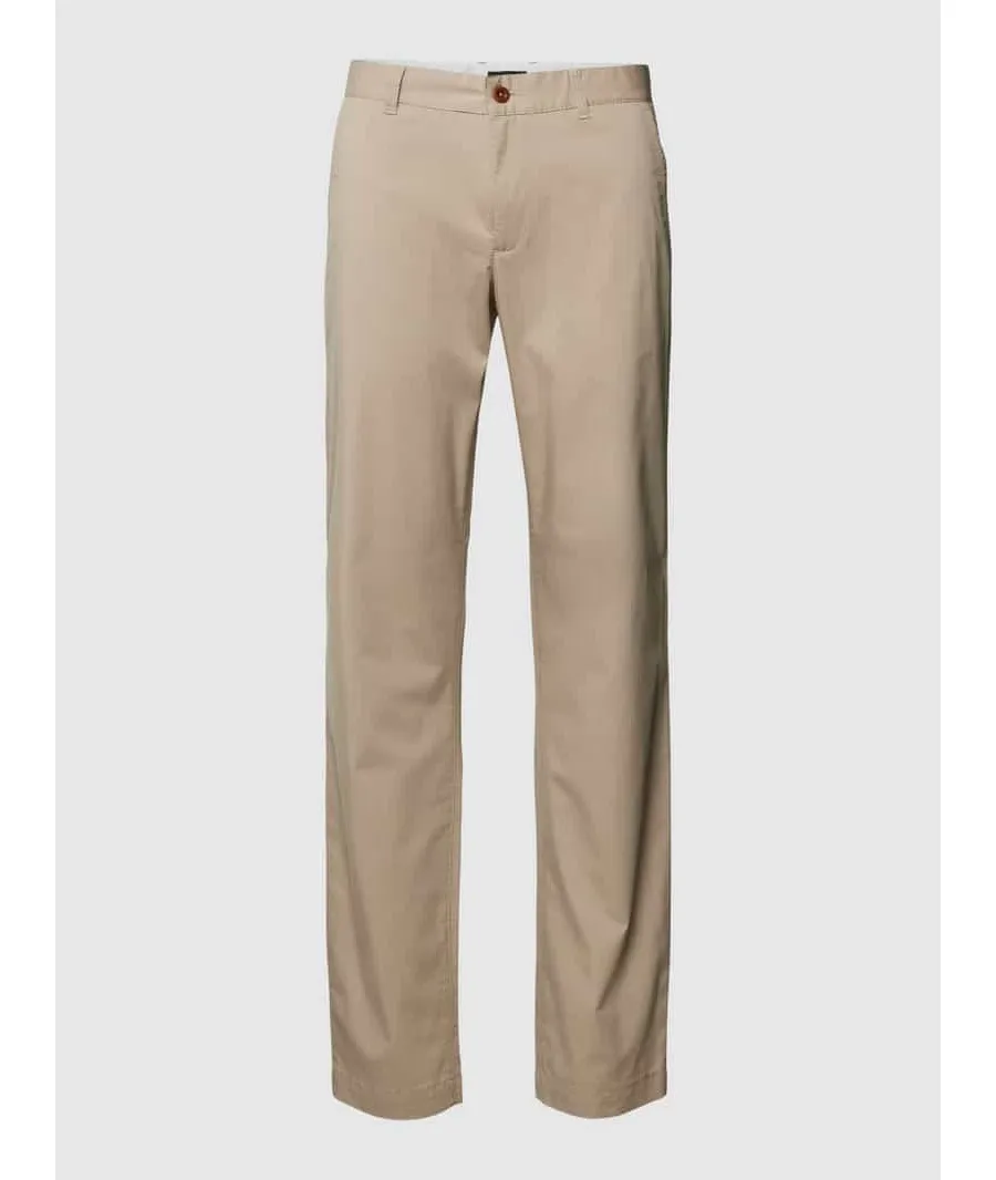 obrazek 1 Chinosy o kroju slim fit z bocznymi, wpuszczanymi kieszeniami model ‘Ceramica’