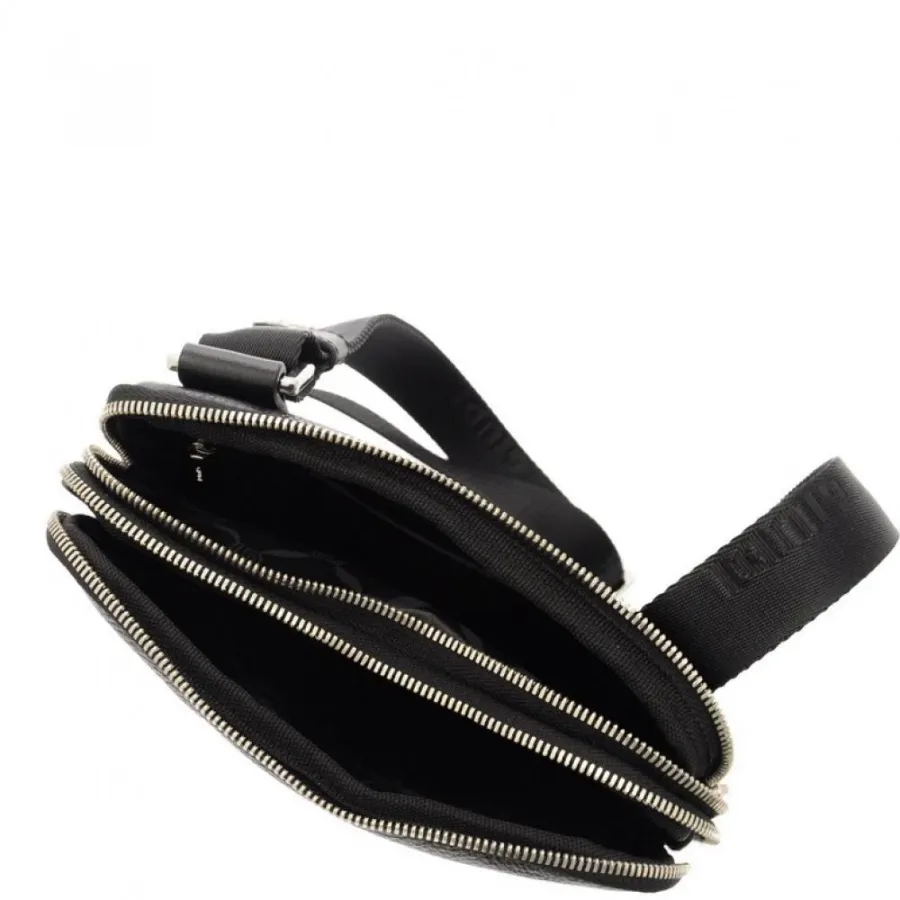 obrazek 5 Elegancka czarna torba ze skóry - Giudi