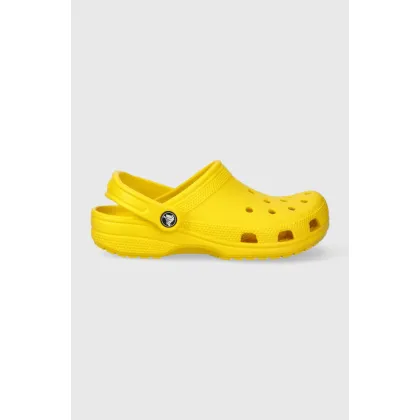 Zdjęcie Crocs klapki damskie kolor żółty