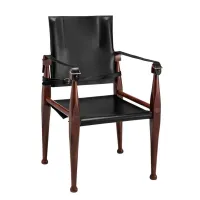 Picture Unusual chair with leather upholstery
