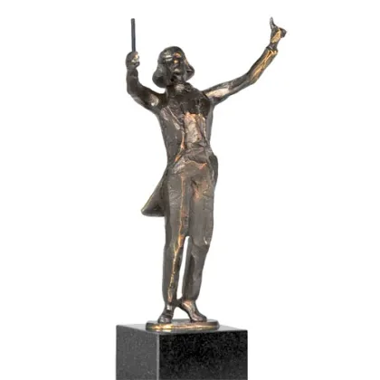 Zdjęcie Prestiżowa statuetka wykonana z platerowanego brązu