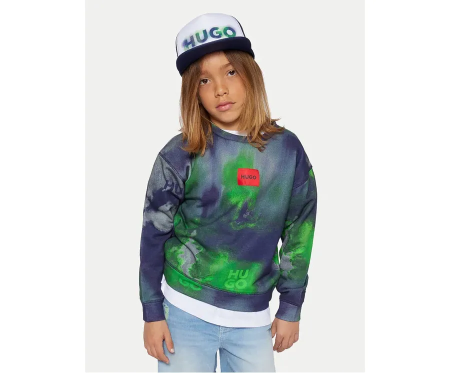 obrazek 1 HUGO Bluza G00351 D Granatowy Regular Fit