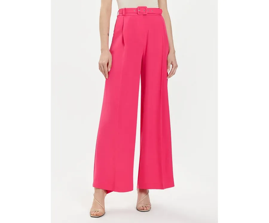 obrazek 1 Maryley Spodnie palazzo 24EB509/04FU Różowy Wide Leg