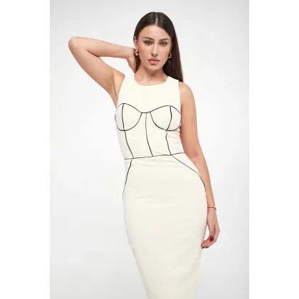 Zdjęcie Sukienka midi ELISABETTA FRANCHI Elisabetta Franchi