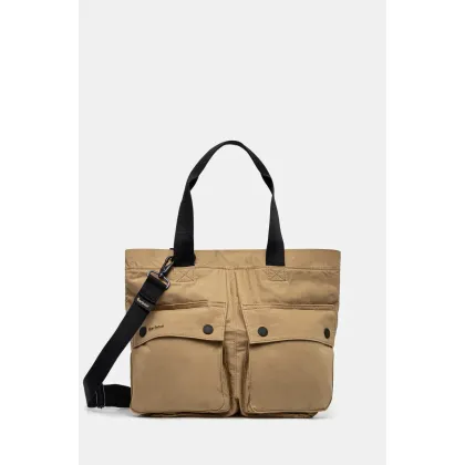 Zdjęcie Barbour torba bawełniana Barbour Transport Carry All Tote Bag kolor zielony UBA0744