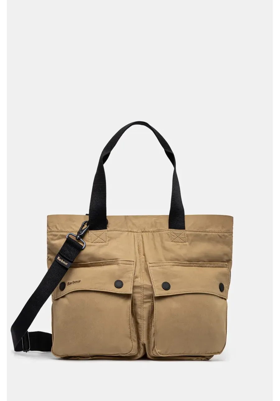 obrazek 1 Barbour torba bawełniana Barbour Transport Carry All Tote Bag kolor zielony UBA0744