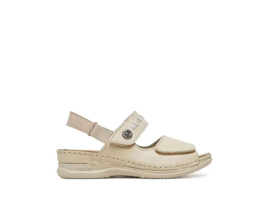 obrazek 1 Rieker Sandały V7473-61 Écru