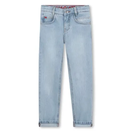 Zdjęcie HUGO Jeansy G00374 S Niebieski Regular Fit