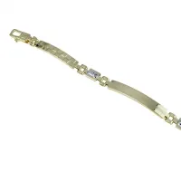 Picture Elegant bracelet with patterned plates