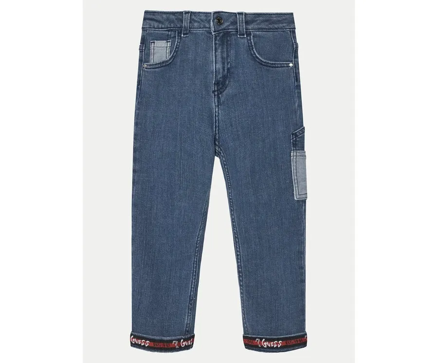 obrazek 1 Guess Jeansy N5RA09 D5G90 Niebieski Regular Fit
