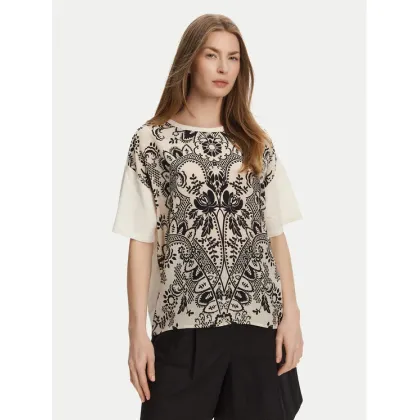 Zdjęcie Weekend Max Mara T-Shirt Pampas 2515941082 Beżowy Relaxed Fit