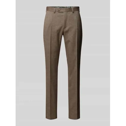 Zdjęcie Spodnie do garnituru o kroju slim fit w kant model ‘Sergio’