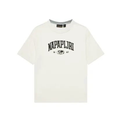 Zdjęcie Napapijri T-Shirt S-Inot NP0A891F M Écru Regular Fit