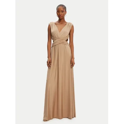 Zdjęcie ACCESS FASHION Sukienka wieczorowa 53-3389-391 Beżowy Slim Fit