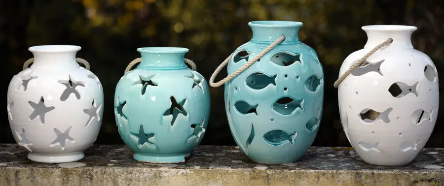 obrazek 2 Luksusowy ceramiczny lampion - Virginia Casa