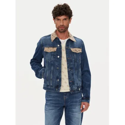 Zdjęcie Guess Kurtka jeansowa M5YXN1 D5KT3 Granatowy Regular Fit