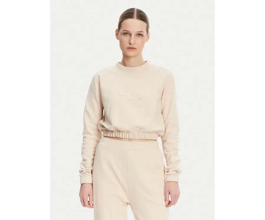 obrazek 1 Calvin Klein Jeans Bluza J20J225363 Beżowy Regular Fit