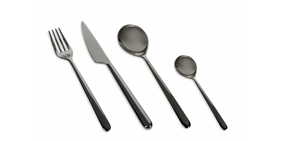 obrazek 1 Włoski komplet 6 łyżeczek do espresso z kolekcji Linea ze stali nierdzewnej