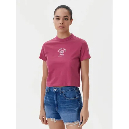 Zdjęcie Tommy Jeans T-Shirt Varsity DW0DW20317 Różowy Regular Fit