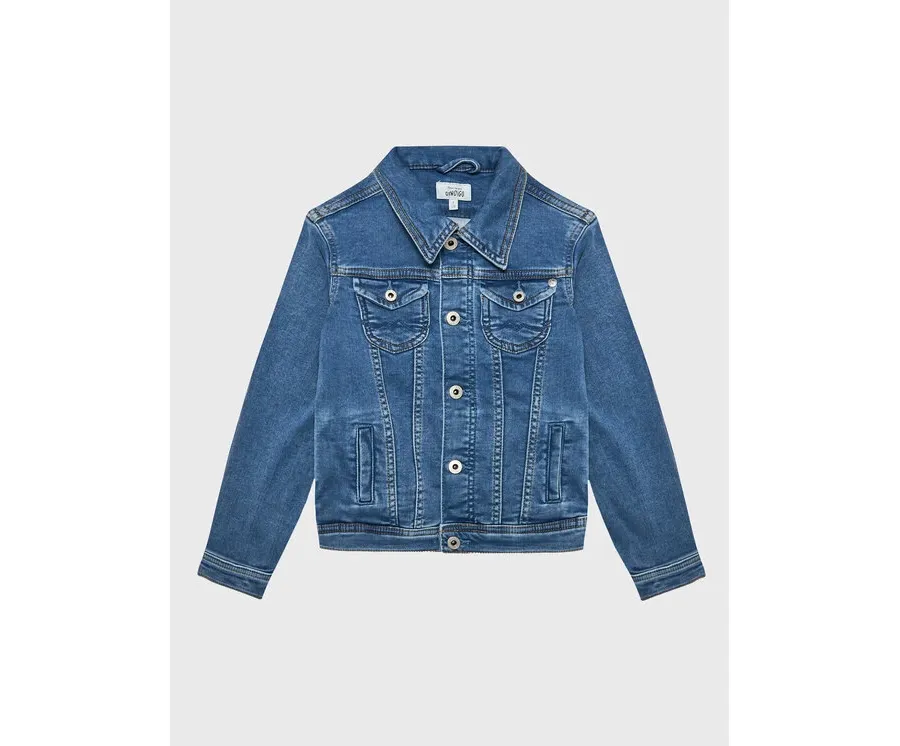 obrazek 1 Pepe Jeans Szorty jeansowe New Berry PG401046JR7 Niebieski Regular Fit