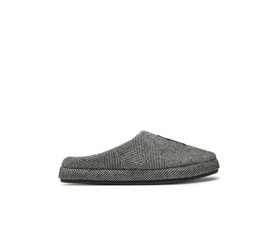 obrazek 1 Tommy Hilfiger Kapcie Embroi Herringbone House Shoe FM0FM05539 Czarny