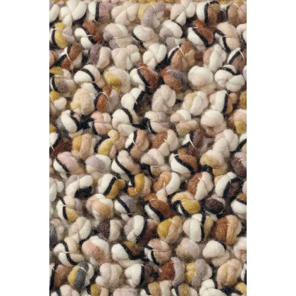 Picture Subtle beige and yellow braided carpet - MARBLE 29502