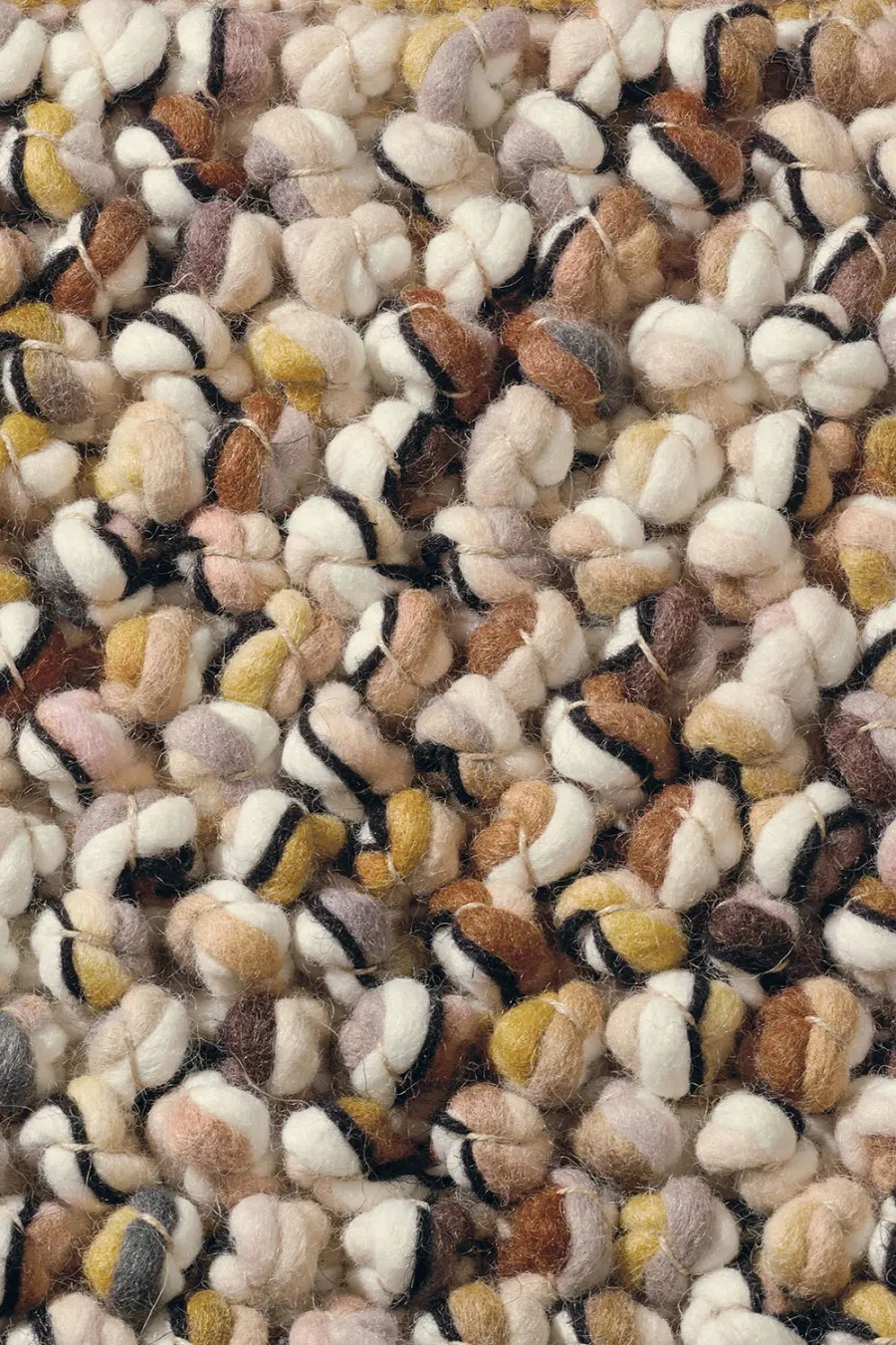 Pleciony beżowo żółty dywan Marble marki Brink & Campman