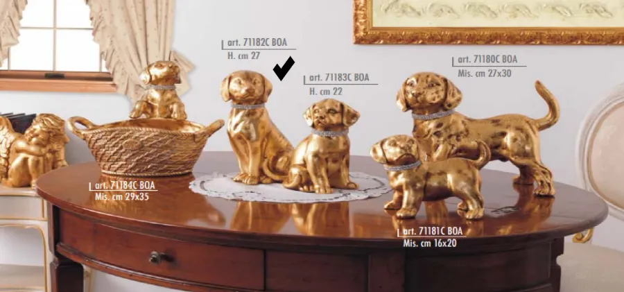 obrazek 1 Duży siedzący dalmatyńczyk z kołnierzem Swarovski - Valle d'Oro Patchi