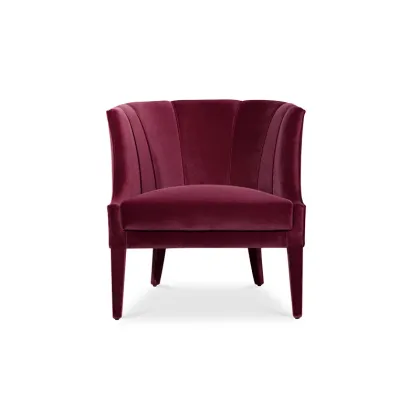 Zdjęcie Portugalski fotel w kolorze bordowym