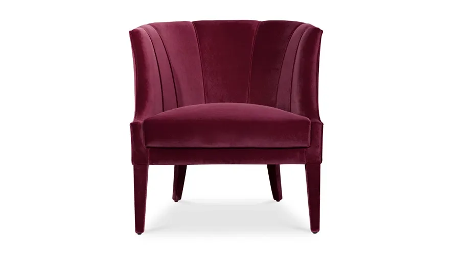 obrazek 1 Portugalski fotel w kolorze bordowym