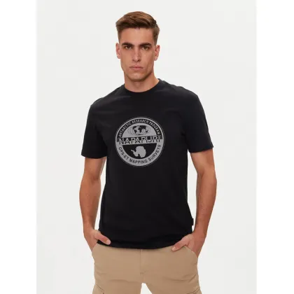 Zdjęcie Napapijri T-Shirt S-Bollo NP0A4I3C Czarny Regular Fit