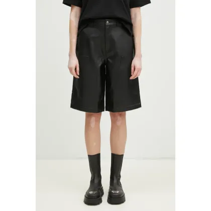 Zdjęcie Carhartt WIP szorty Norwich DK Short damskie kolor czarny gładkie high waist I034448.89XX