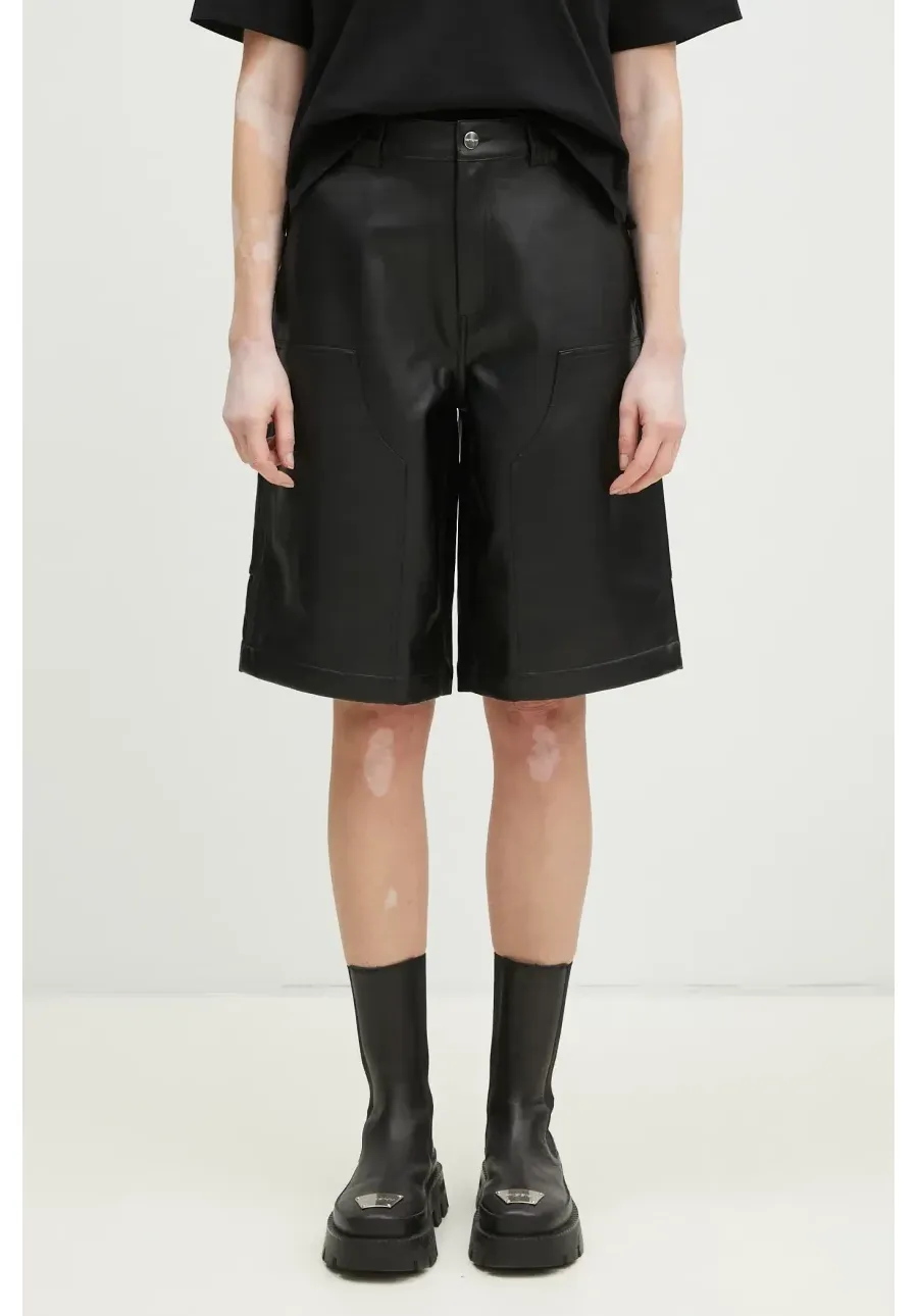 obrazek 1 Carhartt WIP szorty Norwich DK Short damskie kolor czarny gładkie high waist I034448.89XX