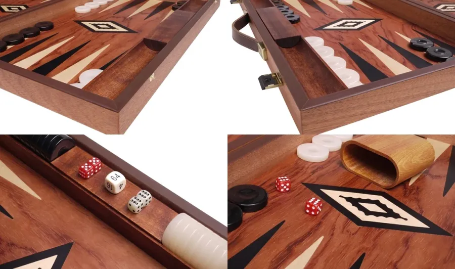 obrazek 2 Oryginalny backgammon z drzewa różanego