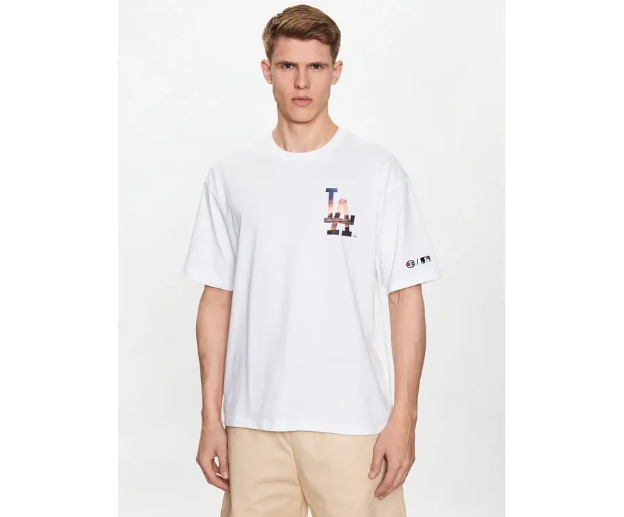 obrazek 1 Champion T-Shirt 218923 Biały Relaxed Fit