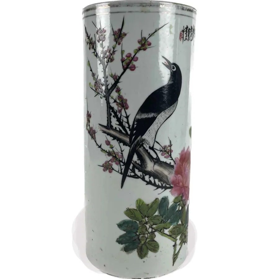 obrazek 3 Para chińskich wazonów porcelanowych, początek XX wieku