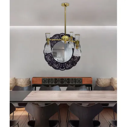 Zdjęcie Lampa wisząca Mitte o trzech ramionach inspirowana dzielnicą Berlina
