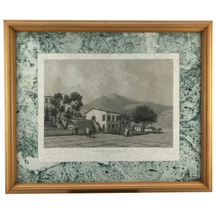 Picture View of the imperial villa of San Martino on the island of Elba, 19th century