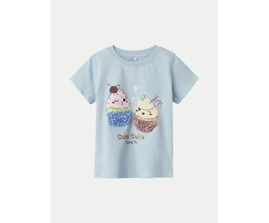 obrazek 1 NAME IT T-Shirt Bethany 13237842 Niebieski Regular Fit