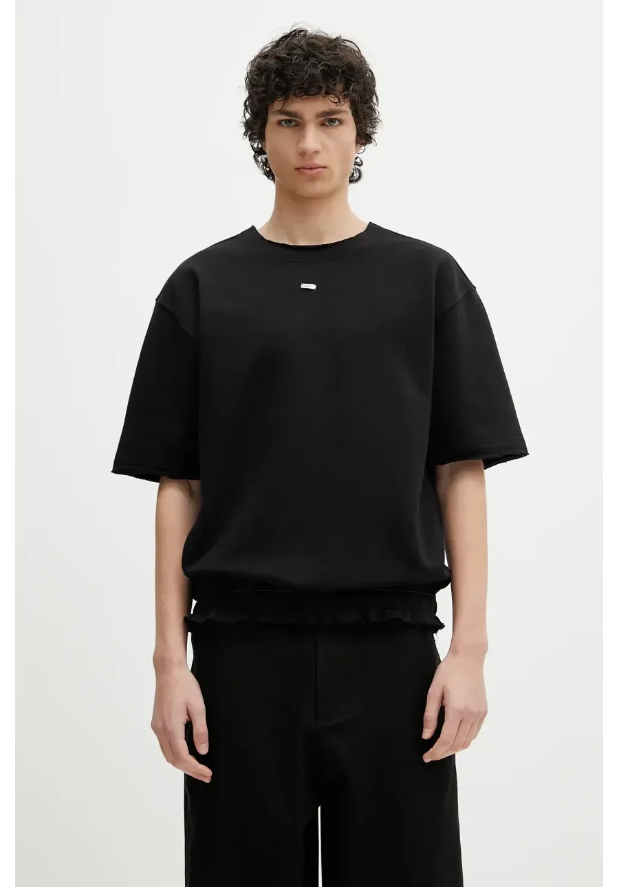 obrazek 1 Ader Error t-shirt bawełniany Apparel-Top męski kolor czarny gładki BO01SSSW0201BK