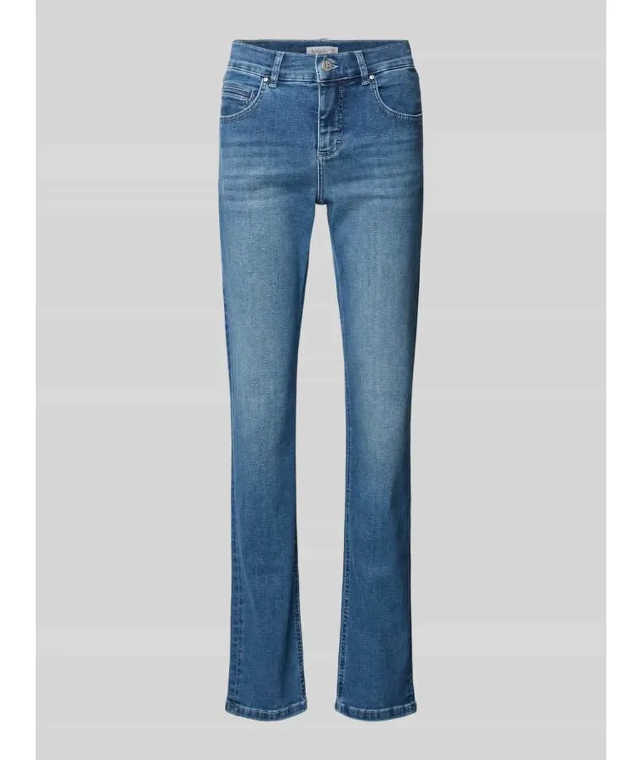 obrazek 1 Jeansy o kroju regular fit z naszywką z logo model ‘CICI 34’