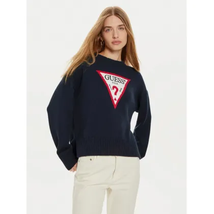Zdjęcie Guess Jeans Sweter W4BR12 Z3HM1 Granatowy Regular Fit