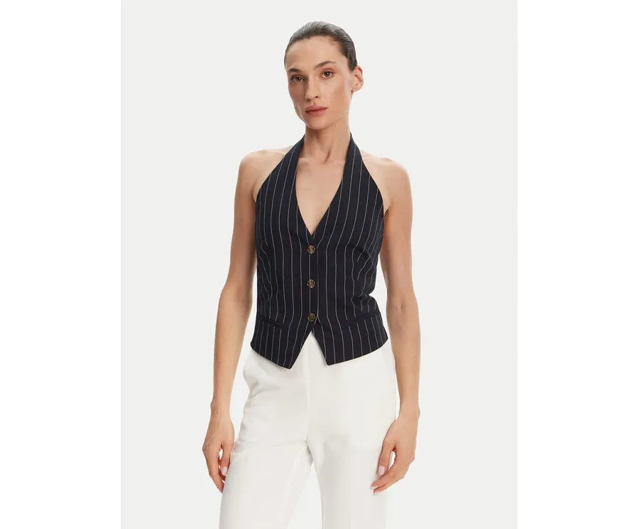 obrazek 1 Fracomina Kamizelka FR25SJ5002W761D4 Granatowy Slim Fit